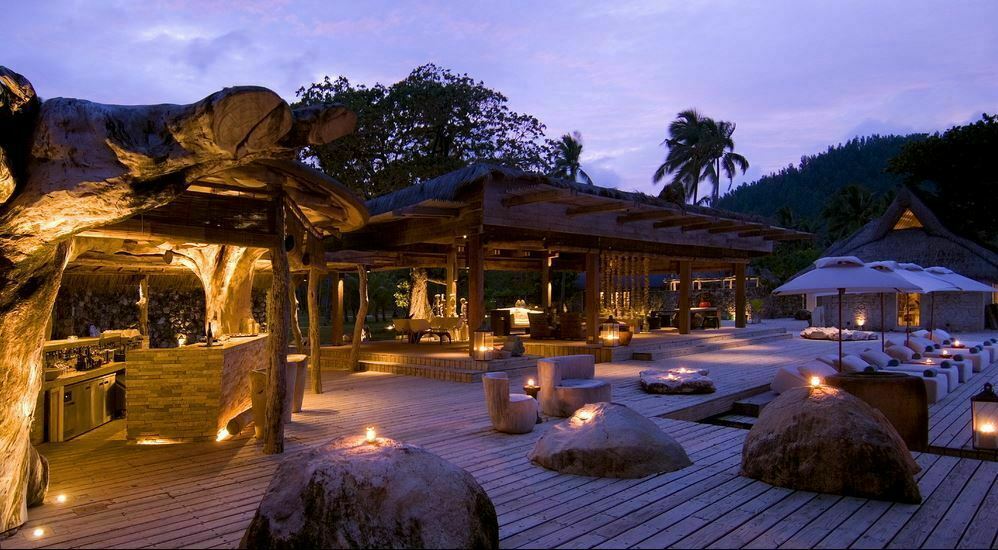 Beach terrace sundown