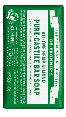 100% Natural | Organic Coconut Oil ~ Organic Palm Oil ~ Sodium Hydroxide ~ Water ~ Organic Olive Oil ~ Organic Hemp Oil ~ Organic Jojoba Oil ~ Natural Almond Fragrance ~ Salt ~ Citric Acid ~ Tocopherol